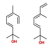  2,6-dimethyl-3(E),5(Z/E),7-octatriene-2-ol 