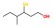  4-methyl-3-sulfanylhexan-1-ol 