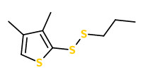  2-(propyldithio)-3,4-dimethylthiophene 